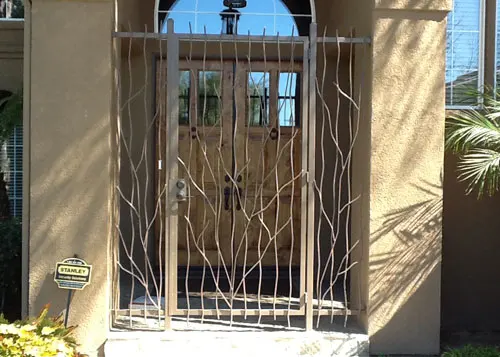 Outdoor Wrought Iron Door