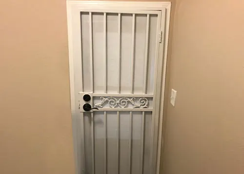 White Security Door near Perris, CA
